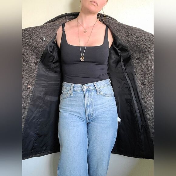 The Elvish Hooded Wool Double Breasted Trench Coat by m0851 S - Picture 14 of 16